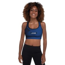 Blue Padded Sports Bra